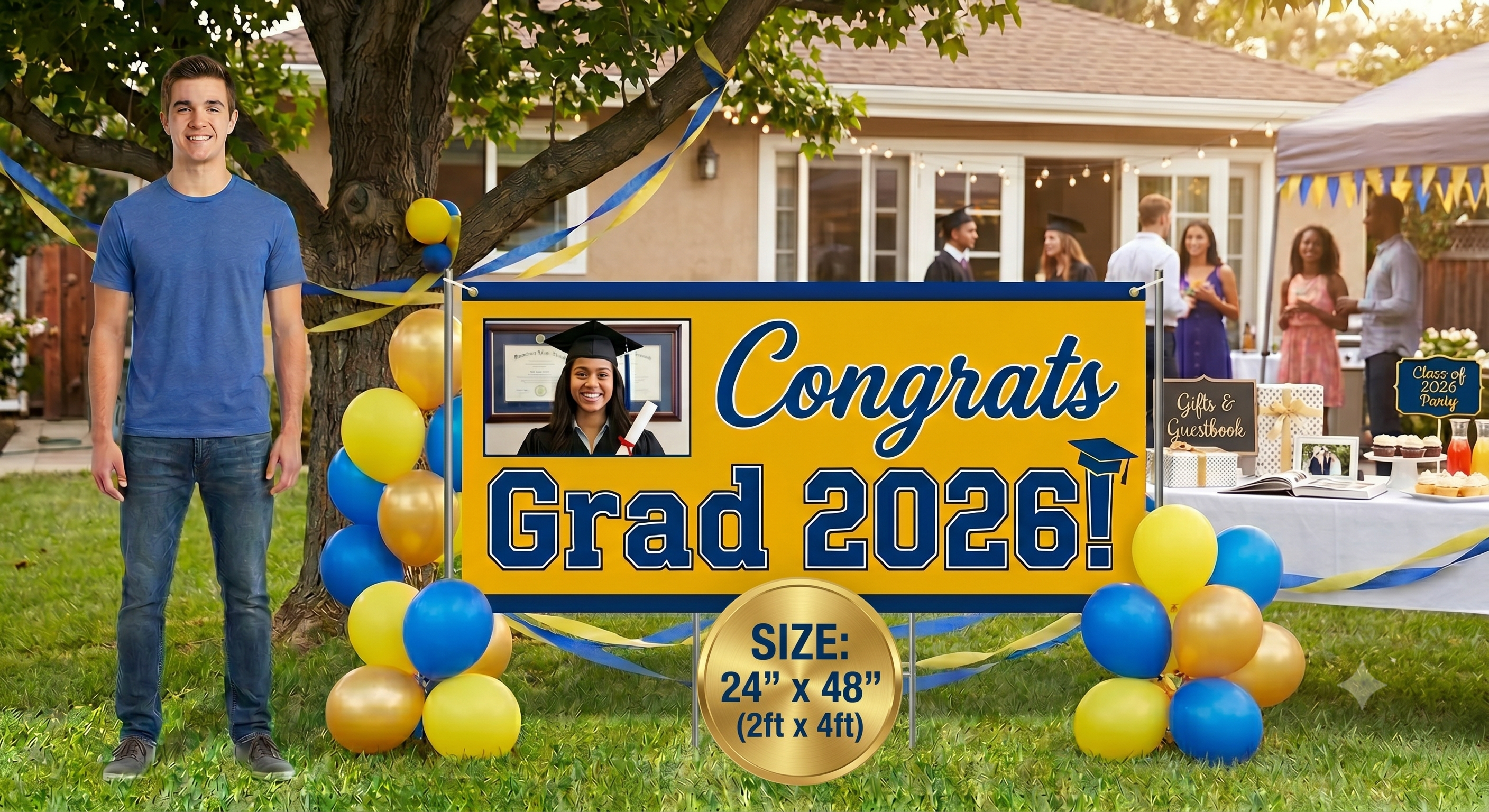 Banner 24" x 48" (2ft x 4ft)