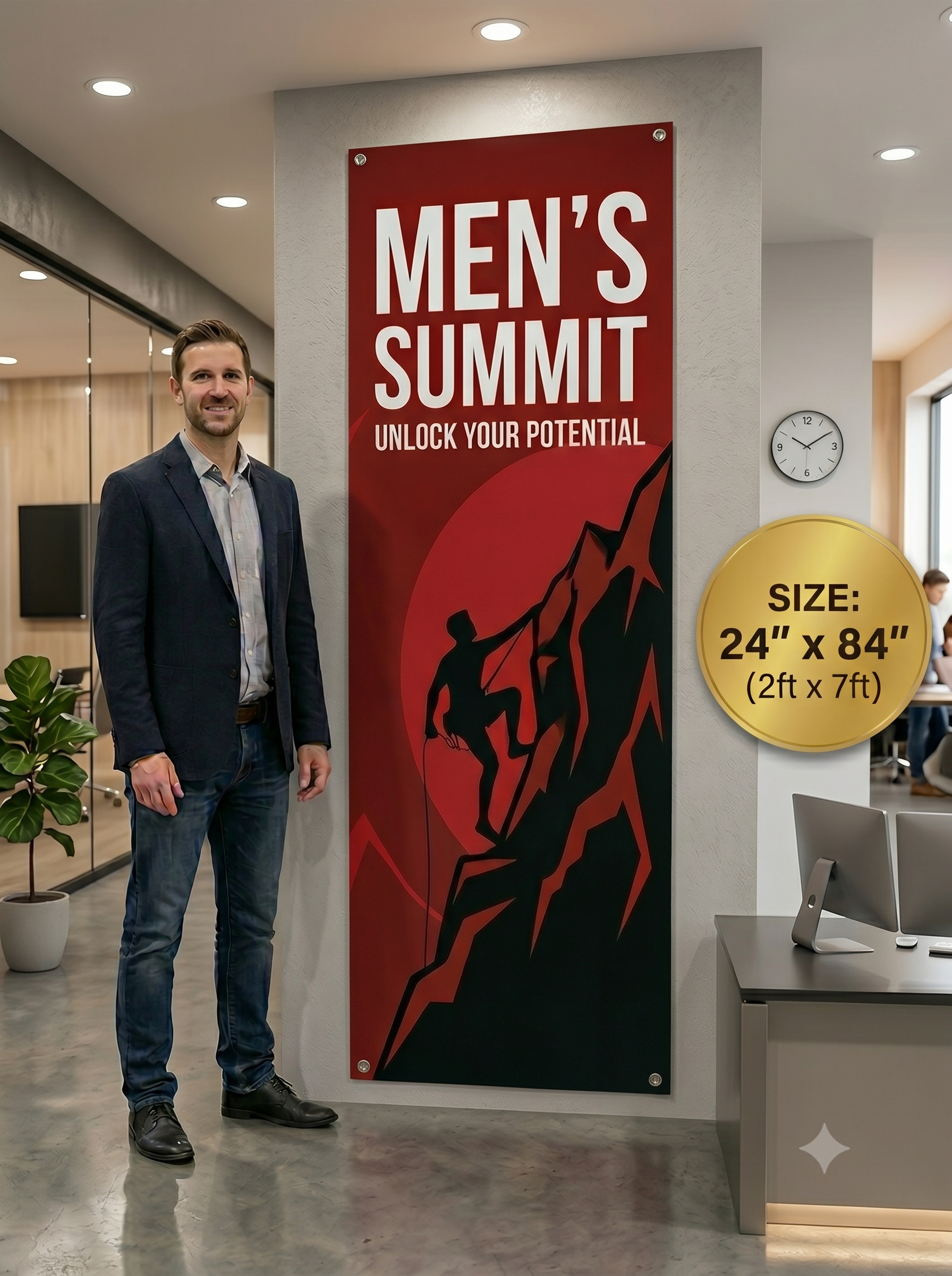 Banner 84" x 24" (7ft x 2ft)