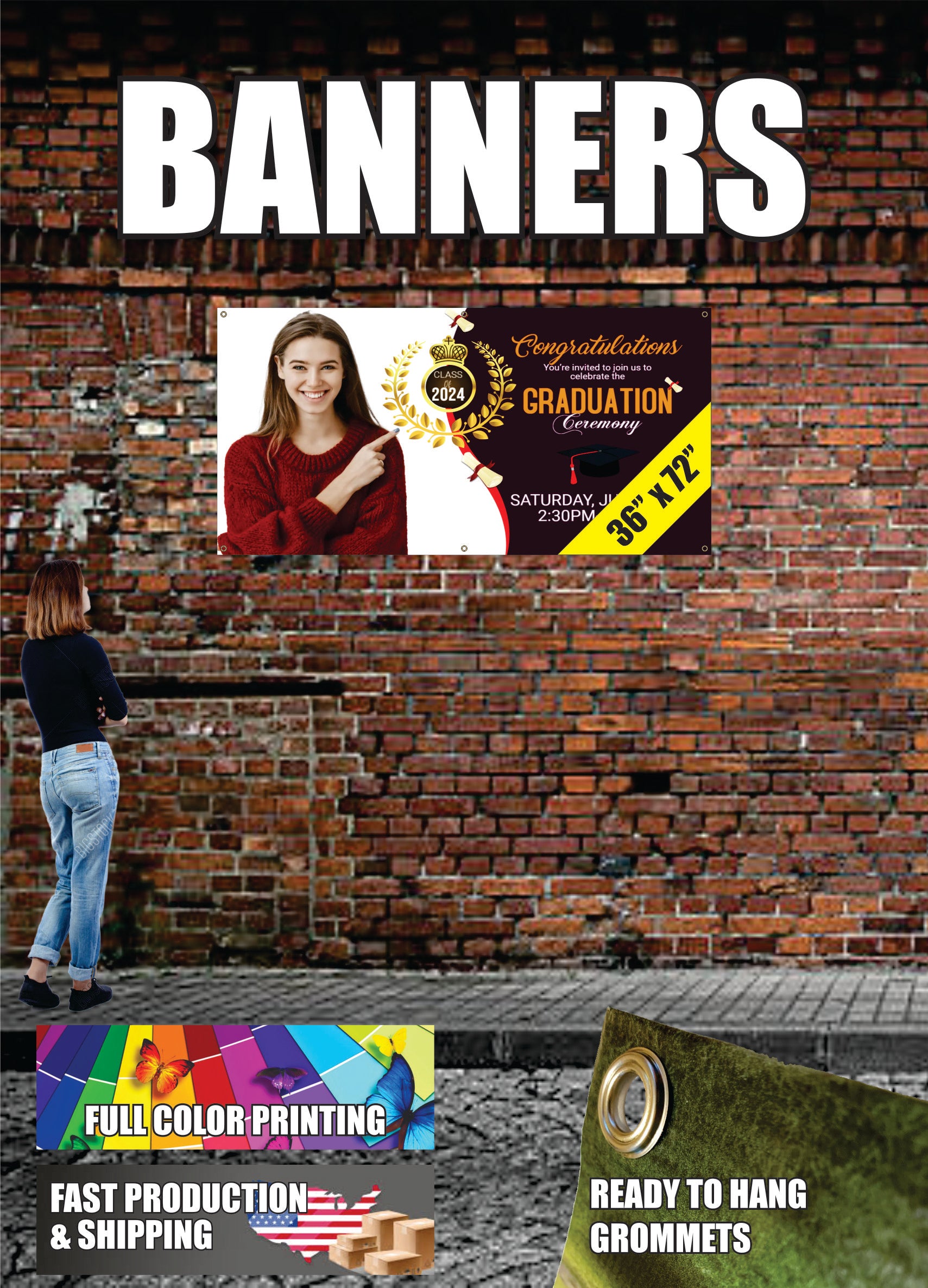 Banner 36" x 72" (3ft x 6ft)