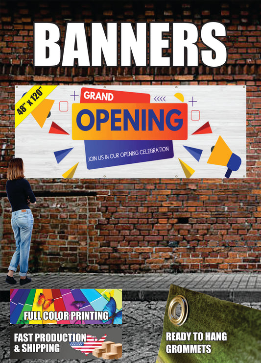 Banner 48" x 120" (4ft x 10ft)