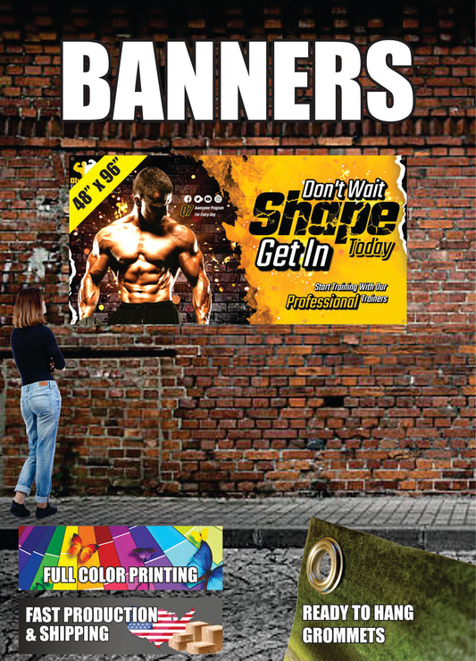 Banner 48" x 96" (4ft x 8ft)